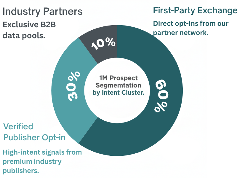Placeholder chart showing data source breakdown